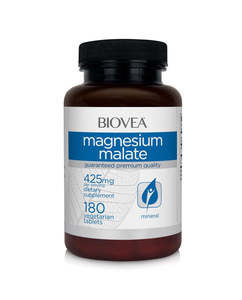 Brain Memory: Biovea Magnesium malate 425mg 180 vegetarian tablets