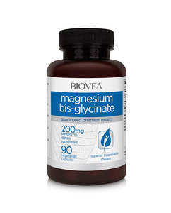 Brain Memory: Biovea Magnesium bis-glycinate 200mg 90 vegetarian capsules