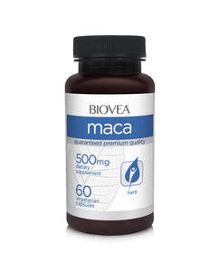 Energy: Biovea Maca organic 500mg 60 vegetarian capsules