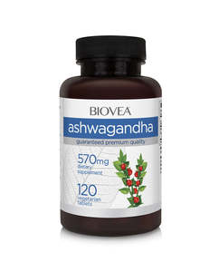 Energy: Biovea Ashwagandha 570mg 120 tablets