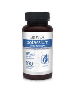 Heart Circulation: Biovea Potassium time release 99mg 100 capsules