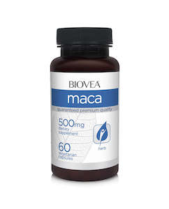 Energy: Biovea Maca organic 500mg 60 vegetarian capsules