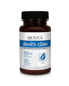 Pain Inflammation: Biovea Devil's claw 166mg 50 vegetarian capsules