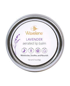 Waxelene aerated lip balm lavender 20g