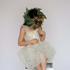 Starry Nights Dress | Size 6-7 | Silver Grey