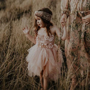 Girls Dresses 1: Winters Blossom Tutu Dress | Pink | Size 1