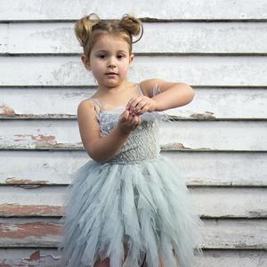 Girls Dresses 1: Queen of the Vines Tutu Dress Ivy | Silver Green | Size 2-3
