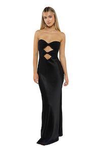 Bec & Bridge Halle Strapless Dress - Black