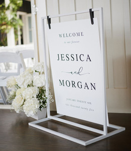 Welcome sign - Jessica Leo Design Studio