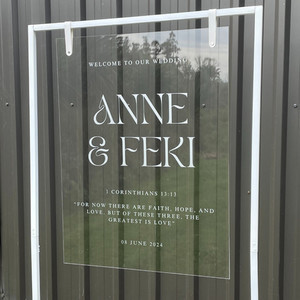 Welcome sign - Anne Leo Design Studio