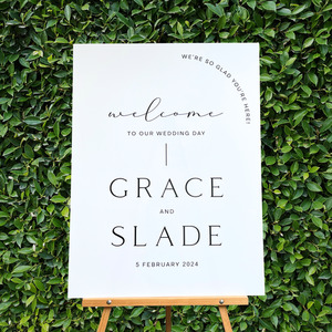 Welcome sign - Grace Leo Design Studio