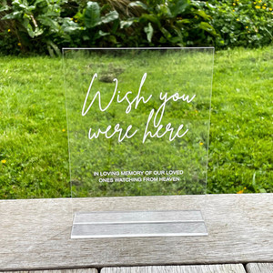 In memory - Laser engraved Leo Design Studio