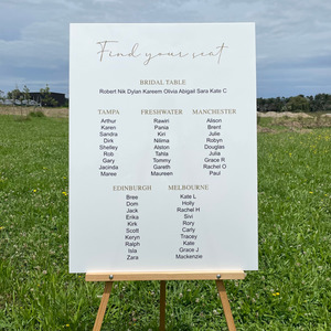 Seating plan - Olivia Leo Design Studio
