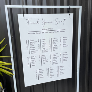 Products: Seating plan - Gia Leo Design Studio