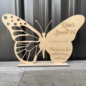 Products: Butterfly - Laser cut & engraved Leo Design Studio