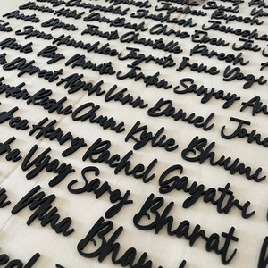 Acrylic place cards - Laser cut Leo Design Studio