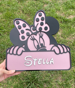 Minnie mouse sign Leo Design Studio
