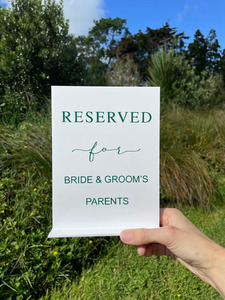 Reserved sign - Design 1 Leo Design Studio