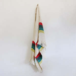 Homewares: Libeco Throw / Fouta in Summer Stripe 110 x 180