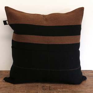 Best Selling: Oscar Pillow Cover in Black Stripe 63 x 63
