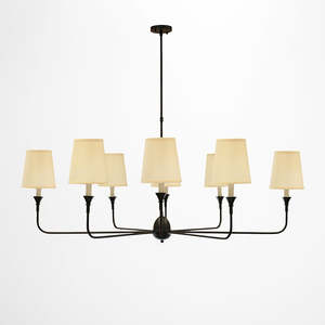 Best Selling: Tribeca 8 light Chandelier with Shades