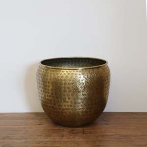 Best Selling: Ravello Brass Finish Planter | Medium