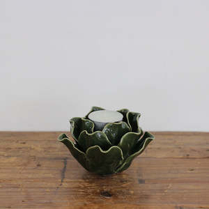 Verde Leaf Candle Holder