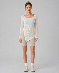 Relaxed Long-Sleeve Yoga Top