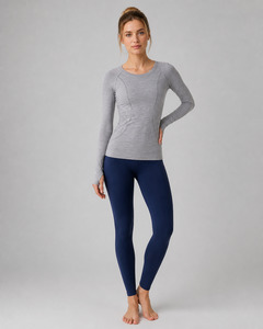 Seamless Long-Sleeve Yoga Top
