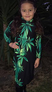 Kids: Annie's Green Ofe Dress