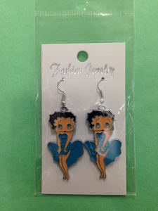 Betty Boop Earrings – Light Blue