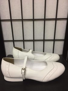 PW – Gatsby White Rock’n’ Roll Ladies Shoes – Suede Sole