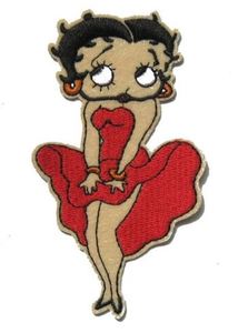 Betty Boop Iron on Patch – Marilyn Red Medium