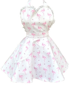 Pretty Flamingo Womens Sweetheart Apron