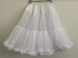 Soft N Fluffy Nylon Petticoat – White 55cm