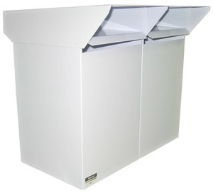 Low Cost Flat Top x 2 Letterboxes - LCF2 Letterboxes, Mailboxes, Multiunit Letterboxes NZ