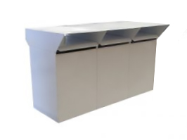 Products: Low Cost Flat Top x 3 Letterboxes Letterboxes, Mailboxes, Multiunit Letterboxes NZ
