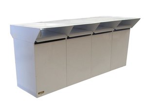 Low Cost Flat Top x 4 Letterboxes Letterboxes, Mailboxes, Multiunit Letterboxes NZ