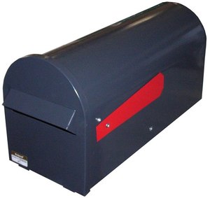 Products: Small Round Rural Letterbox - Powder Coated Letterboxes, Mailboxes, Multiunit Letterboxes NZ
