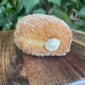 Sweet Cafe Food: Caramel Cream Filled Doughnut