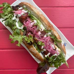 Savoury Cafe Food: BBQ Fried Tofu Baguette