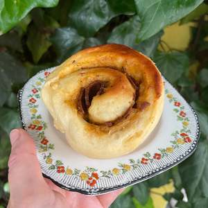 Savoury Cafe Food: Salami Cheddar Scroll