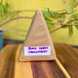 Cheeses: Black Garlic Camembert Wedge