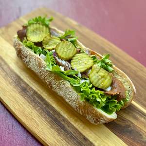 Savoury Cafe Food: Not Salami and Cheddar Baguette