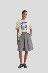 Bottoms: Kowtow Ray Shorts - Evening Stripe