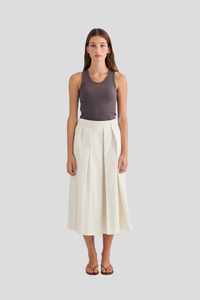 Laing Ellis Pleated Skirt - Cream