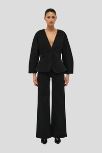 Coatsjackets: Neuw Sculpt Scuba Jacket - Black