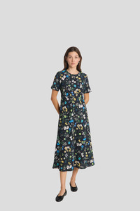 Twenty-Seven Names Twelve Dress - Black Floral