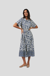 Lolly's Laundry Blake Midi Dress - Blue