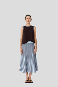 Sunglasses Copy: Pol Evlyn Knit Tank - Choc/Blue